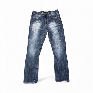 Helix Faded Blue Bootcut Jeans